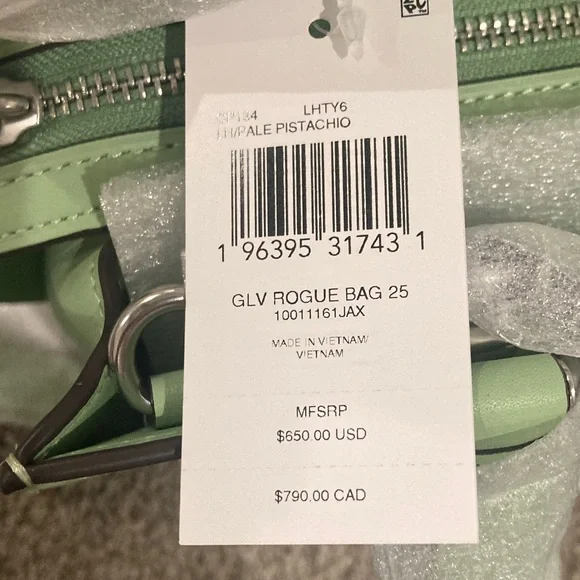 Coach Rogue Pale Pistachio 25 bag NWT - Picture 6 of 6